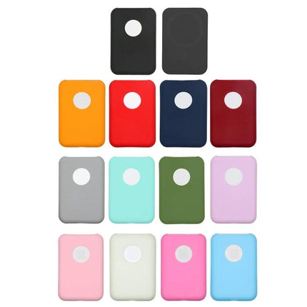 Protective Ultra-Thin Silicone Case for Magsafe Battery Pack in assorted colors, slim drop protection with port access
