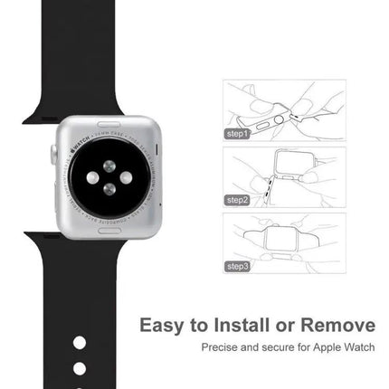 Double Pin Silicone Band For Apple Watch 38/40/41mm