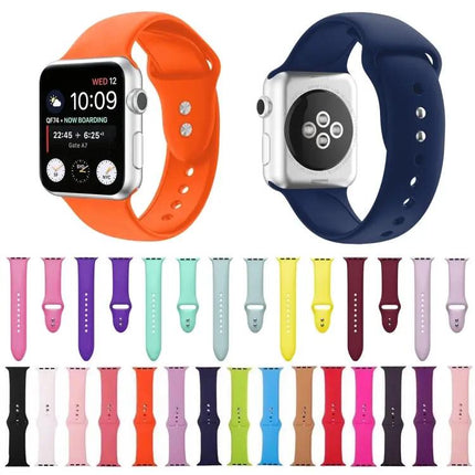 Double Pin Silicone Band For Apple Watch 38/40/41mm