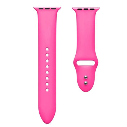 Double Pin Silicone Strap For Apple Watch 45/44/42mm