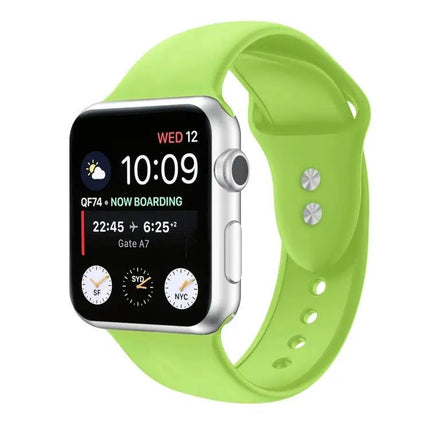 Double Pin Silicone Strap For Apple Watch 45/44/42mm