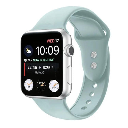 Double Pin Silicone Strap For Apple Watch 45/44/42mm