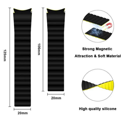 Silicone Magnetic Strap for Samsung Galaxy Watch4 40mm 44mm
