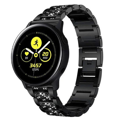 Diamond Three-Bead Steel Band Samsung Galaxy Active2 20mm