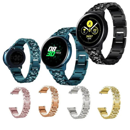 Diamond Three-Bead Steel Band Samsung Galaxy Active2 20mm
