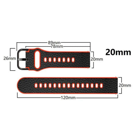 Two-Layer Cowhide Leather Watch Band Replacement 20mm/22mm