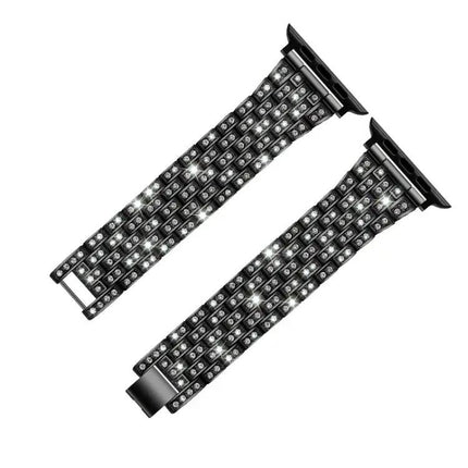 Five-Bead Diamond Steel Replacement Band for Apple Watch