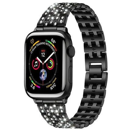 Five-Bead Diamond Steel Replacement Band for Apple Watch