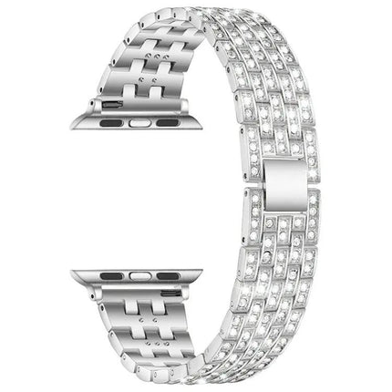 Five-Bead Diamond Steel Replacement Band for Apple Watch