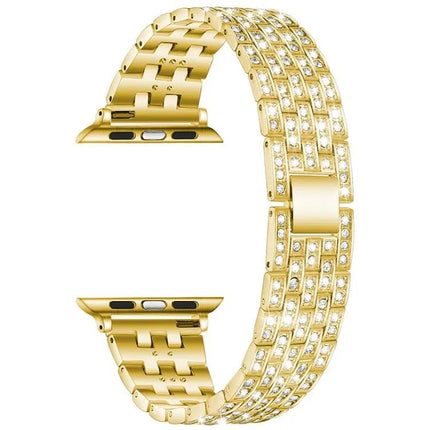 Five-Bead Diamond Steel Replacement Band for Apple Watch