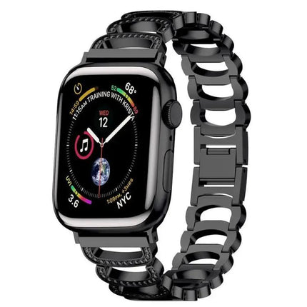 Diamond Stainless Steel Replacement Strap For Apple Watch
