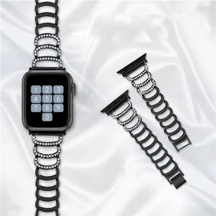 Diamond Stainless Steel Replacement Strap For Apple Watch
