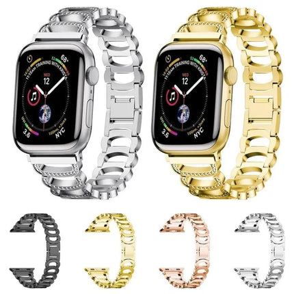 Diamond Stainless Steel Replacement Strap For Apple Watch