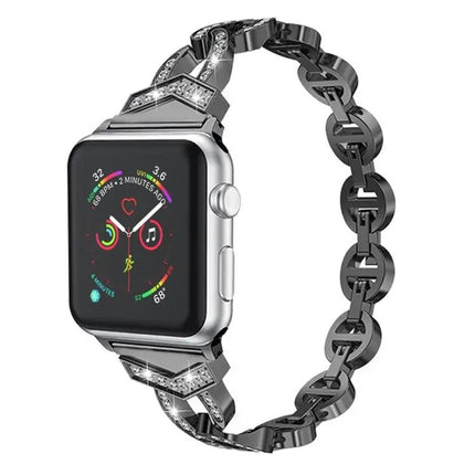Diamond Stainless Steel Replacement Band For Apple Watch