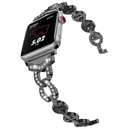 Diamond Stainless Steel Replacement Band For Apple Watch