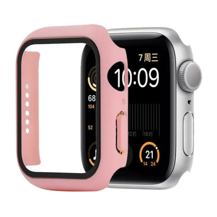 Shockproof PC Tempered Glass Apple Watch 44mm Case Orange