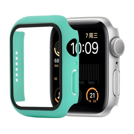 Shockproof PC Tempered Glass Apple Watch 44mm Case Orange
