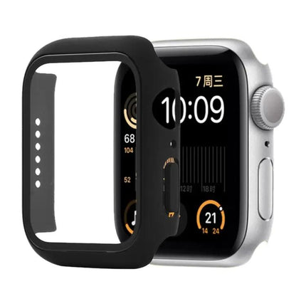 Shockproof PC Tempered Glass Apple Watch 44mm Case Orange