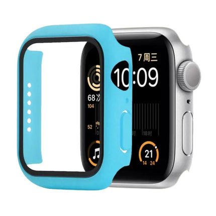 Shockproof PC Tempered Glass Apple Watch 44mm Case Orange
