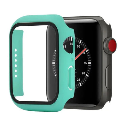Shockproof PC Tempered Glass Case For Apple Watch 44mm Orange