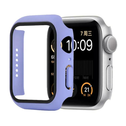 Shockproof PC Tempered Glass Case For Apple Watch 44mm Orange