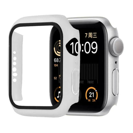 Shockproof PC Tempered Glass Case For Apple Watch 44mm Orange