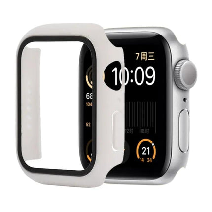 Shockproof PC Tempered Glass Case For Apple Watch 44mm Orange