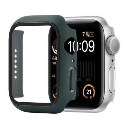 Shockproof PC Tempered Glass Case For Apple Watch 44mm Orange