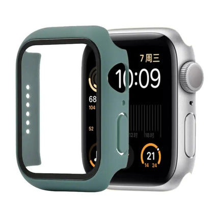 Shockproof PC Tempered Glass Case For Apple Watch 44mm Orange
