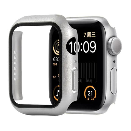 Shockproof PC Tempered Glass Case For Apple Watch 44mm Orange