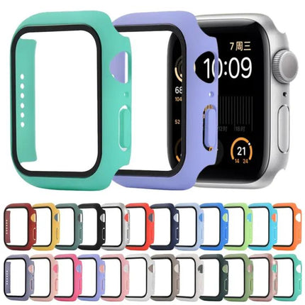 Shockproof PC Tempered Glass Case For Apple Watch 44mm Orange
