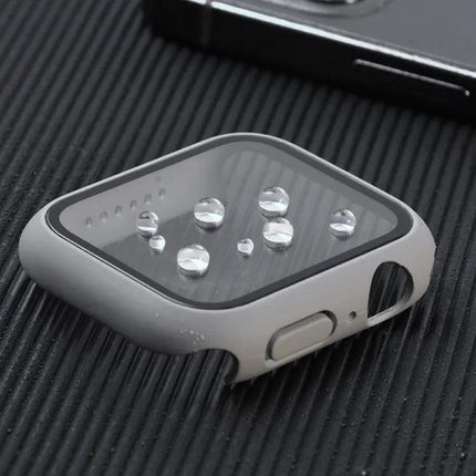 Shockproof PC Tempered Glass Case For Apple Watch 44mm Orange