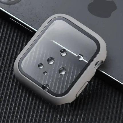 Shockproof PC Tempered Glass Case For Apple Watch 44mm Orange