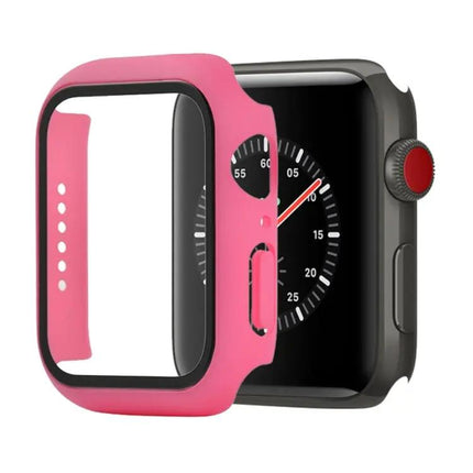 Apple Watch 44mm Protective Case Orange PC Tempered Glass