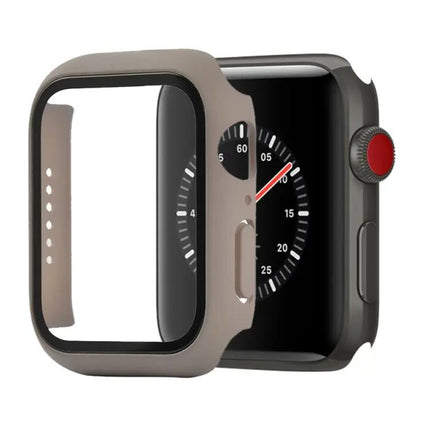 Apple Watch 44mm Protective Case Orange PC Tempered Glass