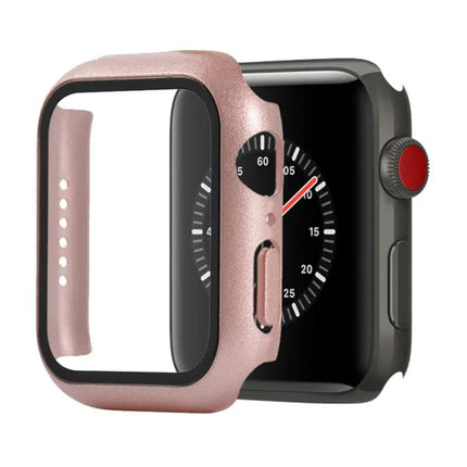 Apple Watch 44mm Protective Case Orange PC Tempered Glass