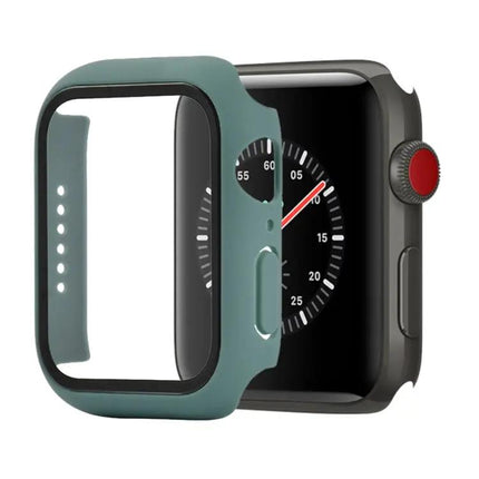 Apple Watch 44mm Protective Case Orange PC Tempered Glass