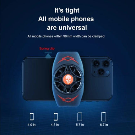Phone Cooler for Everyday Device Use During Extended Sessions - turbo fan clip-on cooler attached to a smartphone to prevent overheating during gaming and streaming