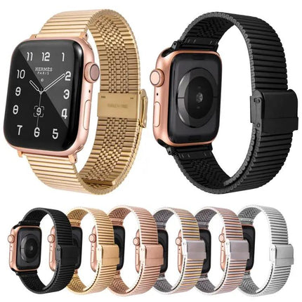 Stainless Steel Apple Watch Band Adjustable 38-45mm