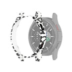 For Samsung Galaxy Watch4 Classic 42mm / White Leopard Print