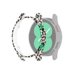 For Samsung Galaxy Watch4 40mm / Black Leopard Print