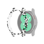 For Samsung Galaxy Watch4 44mm / White Leopard Print