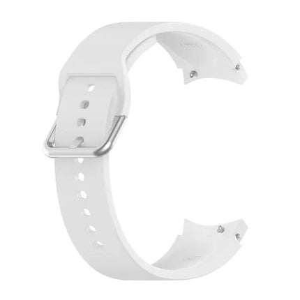Silicone Watch Band Silver Buckle For Galaxy Watch 40/44mm