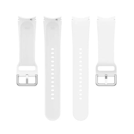 Silicone Watch Band Silver Buckle For Galaxy Watch 40/44mm