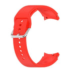 Silver Round Buckle / Red