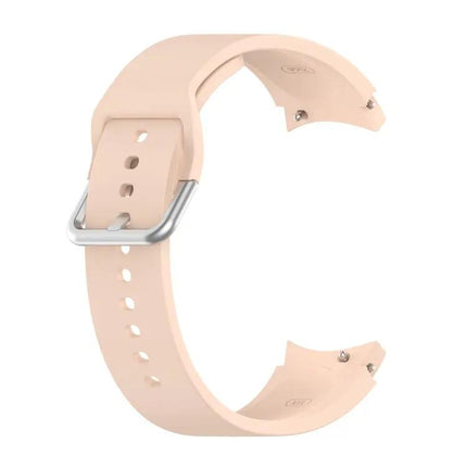 Silicone Watch Band Silver Buckle For Galaxy Watch 40/44mm