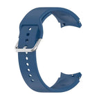 Silver Round Buckle / Dark Blue