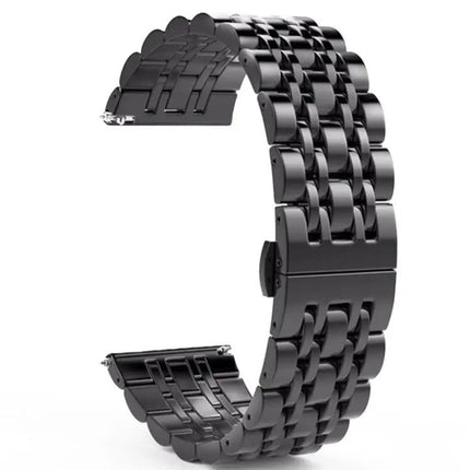 Seven-Bead Steel Watch Band Replacement Adjustable 20mm/22mm