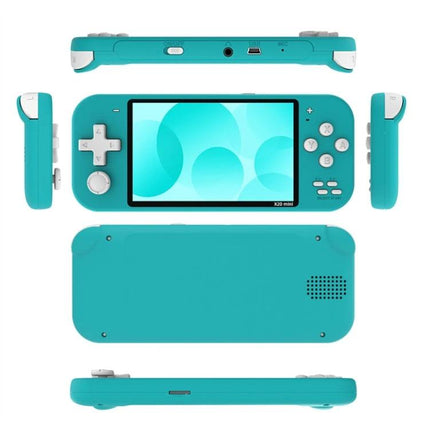 Compact X20 Mini Handheld Game Console for Classic Games Play teal portable retro gaming device with 4.3-inch screen