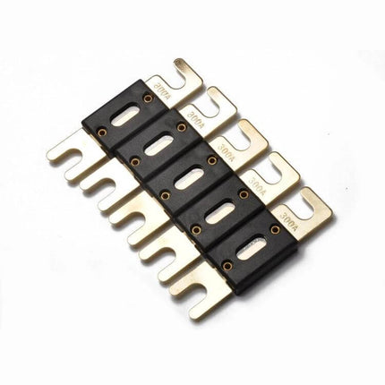 Gold-Plated ANL Fuse For Car Audio Systems, 5 Pack – 300A gold-plated ANL fuses for car, boat, truck amplifier power protection